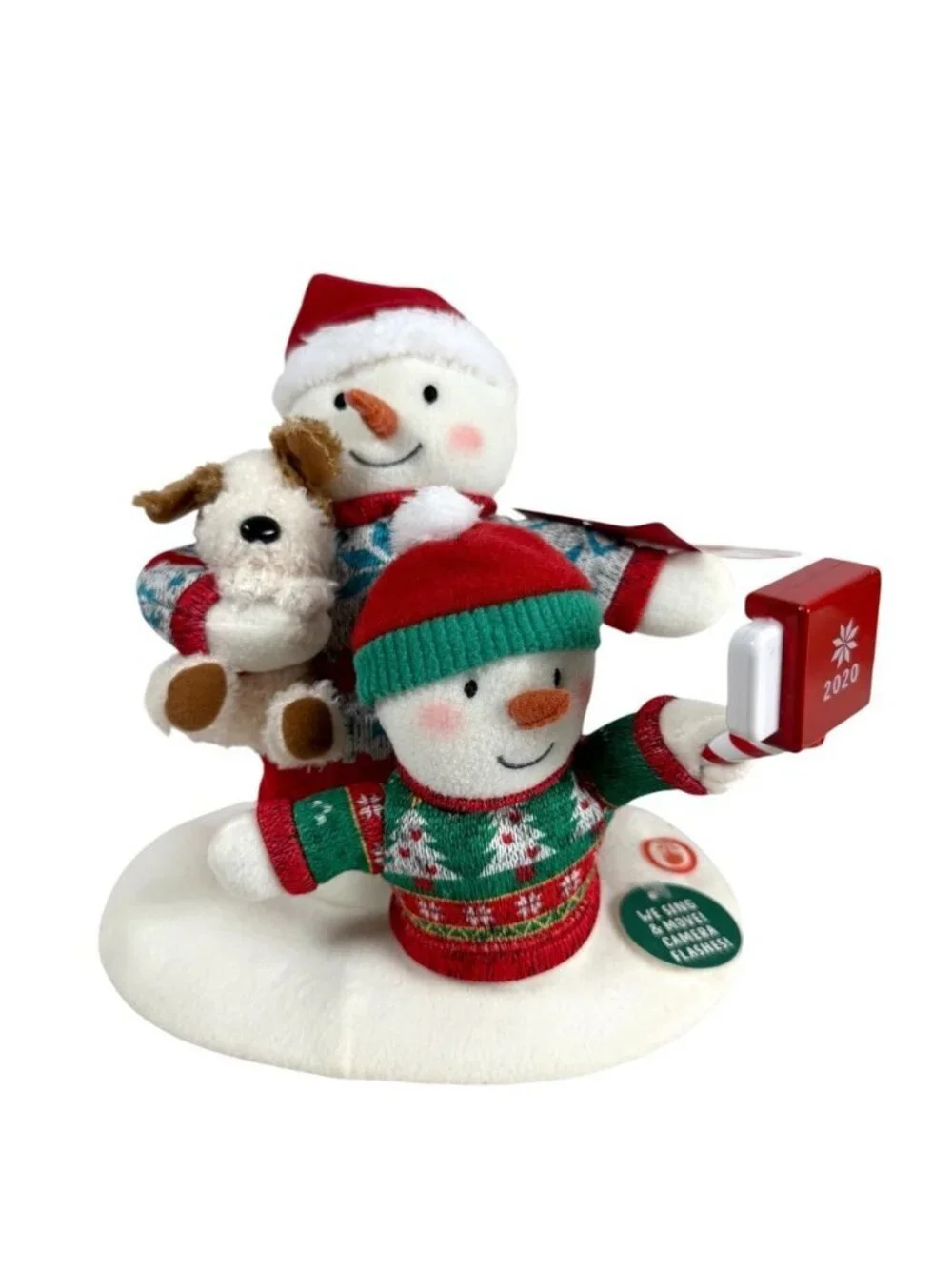 Hallmark Jingle Pals Snowman Dog Cozy Christmas Selfie Animated Musical 2020 NEW